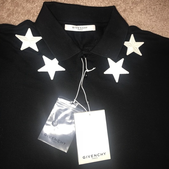 givenchy polo black stars